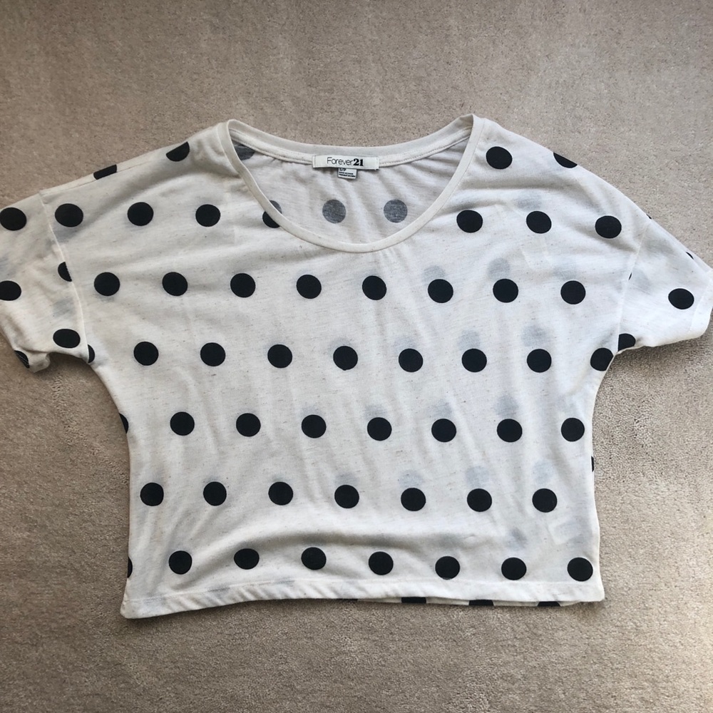 Polka Dot Crop Top